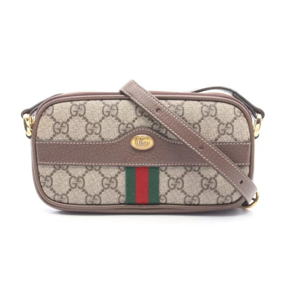 Gucci Ophidia GG Supreme Sherry Shoulder Bag Beige Brown Multicolor